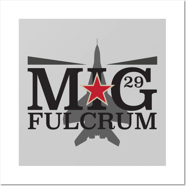 Mig-29 Fulcrum Wall Art by Tailgunnerstudios